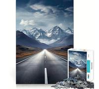 Mountain Road Puzzles for Teenagers 1000 Piece Strengthen Memory Tension Relief Smooth Edge Xmas Surprise (50x75cm)