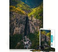 Mountain Sanctuary 1000 Pieces Jigsaw Puzzles for Adults Strong Logic Toy Relaxing Fun Clear Edge Memorable Gift (38x26cm)