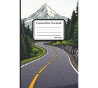 Mountain Scene Composite Notebook - 6x9 Wide Ruled - 100 Page Outdoor Journal for Nature Lovers & Hikers
