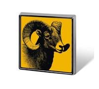 Mountain Sheep Unisex Brooches & Pins Square Lightweight Lapel Badge Jewelry for Clothing Shawl Hat