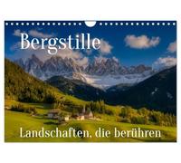 Mountain silence - landscapes that touch UK-Version (Wall Calendar 2026 DIN A4 Landscape), CALVENDO 12 Month Wall Calendar