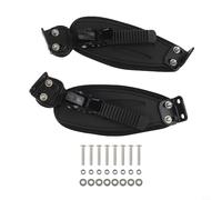 Mountain Skateboard Foot Holder Bands Designed to Keep Feet Secure and Improve Rider Safety on Off Road Longboarding (Black buttons)