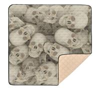 Mountain Skulls Happy Halloween Soft Foam Baby Gym & Activity Mat for Floor Waterproof Activity Entertainment Mat for Babies Infants Toddlers, 50'' x 50''