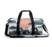 Mountain Sport Duffel Bag Gym Bag Weekend Overnight Bag for Travel Camping Hiking Beach 45x23x23cm