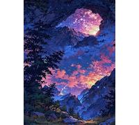 Mountain Starry Sky 1000 Piece Jigsaw Puzzle for Adults, Creativity, Challenging and Difficult Puzzle, Brain Teaser Puzzles for Adults 1000 Pieces for The Whole for Women, Men