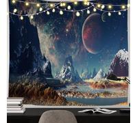 Mountain Starry Sky Tapestry Wall Hanging Rug (100x75CM)