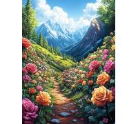 Mountain Stream Landscape 500 Pcs Jigsaw Puzzles Wild Animals Fantasy Fairy Tale Puzzles for Adults Teens Brain Game Fun Family Game Team Building Stress Reducing Autumn Thick Cardboard 500 PCS