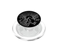 Mountain Sunrise Design. Vintage Nature Hiking Adventure Art PopSockets PopGrip for MagSafe