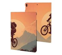 Mountain Sunset Bike Biker Rocks Case Compatible with iPad 10th (10.9in) iPad 9th / 8th / 7th Generation (2021/2020/2019)
