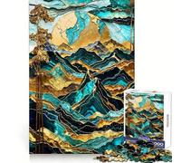 Mountain Sunset Harmony 1000 Pieces Jigsaw Puzzles for Teenagers Wise Think Toy Calm Fun Clear Cut Art Collectible (38x52cm)