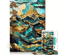 Mountain Sunset Harmony 1000 Pieces Jigsaw Puzzles for Teenagers Wise Think Toy Calm Fun Clear Cut Art Collectible (38x52cm)