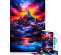 Mountain Sunset Landscape 1000 Pieces Jigsaws Adults Puzzles Gifts Mind Game Toy Bonding Time Neat Cut Bday Surprise (38x26cm)