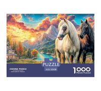 Mountain Sunset SceneColossal Jigsaw Puzzles for Adults A Vast Collection of 1000 Advanced, Seemingly Impossible Challenging Puzzle Game Pieces - A Majestic Gift for Determined Adult And Young Adult