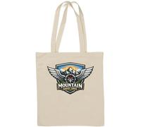 Mountain Survey Corps Adventure Emblem Design Natural Cotton Tote Bag White
