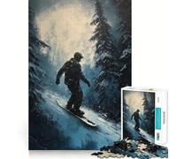 Mountain Thrills 1000 Piece Jigsaws for Adults Puzzle Focus Brain Toy Quiet Fun Tight Edge Santa Wish Item (38x52cm)