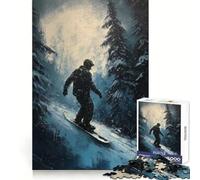 Mountain Thrills 1000 Piece Jigsaws for Adults Puzzle Focus Brain Toy Quiet Fun Tight Edge Santa Wish Item (38x52cm)