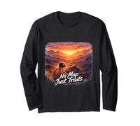 Mountain Trail Freedom Adventure Artwork Long Sleeve T-Shirt