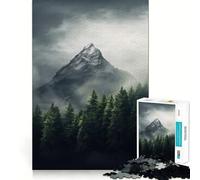 Mountain Trees 1000 Piece Jigsaw Puzzle for Teenagers Wise Think Toy Easy Leisure Tight Cut Amazing Present (38x52cm)