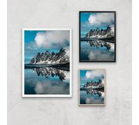 Mountain Tundra Giclee Art Print - A2 - Wooden Frame