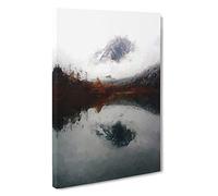 Mountain Valley in China Canvas Print | Gallery Wrapped 30mm Frame Wall Art | 30x20 inches | Ready to Hang | Abstract Landscape Picture | Living Room Bedroom Lounge Office