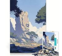 Mountain Valley Landscape 1000 Pieces Jigsaw Puzzles for Teenagers Intellect Toy Bonding Time Quality Cut Memorable Gift (50x75cm)