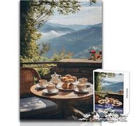 Mountain View Coffee Break Puzzles for Teenagers 1000 Pieces Problem Solving Educational Fun Wonderful Thoughtful Present Option Size 38x52cm
