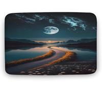 Mountain View Door Mat Non-Slip Washable Entry Rug, Shoes Scraper, Dog Door Mat, Super Absorbent Welcome Mat for Front Door, Back Door, Muddy Wet Shoes and Paws_18 x 30 Inches