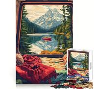 Mountain View from Camper Anime 1000 Piece Jigsaw Puzzles for Teenagers Memory Gain Stress Free Design Assembly Heartfelt Gift (50x75cm)