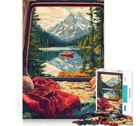 Mountain View from Camper Anime 1000 Piece Jigsaw Puzzles for Teenagers Memory Gain Stress Free Design Assembly Heartfelt Gift (50x75cm)