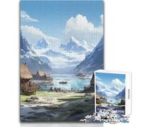 Mountain View Jigsaws 1000 Pieces for Teenagers Strategic Thinking Learning Game Ideal Meaningful Gift for Any Event Size 38x26cm