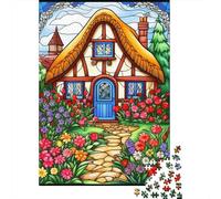 Mountain Village Cottage 1000 Pieces Puzzles Challenging And Brainteasing Puzzle Challenge Games Colourful Brainteasing Beautiful Decoration 1000pcs (75x50cm)