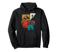 Mountain Vintage Collage Hiker Pullover Hoodie