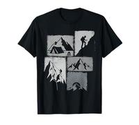 Mountain Vintage Collage Hiker T-Shirt