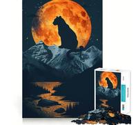 Mountain Vintage Sunset 1000 Piece Jigsaw Puzzles for Adults Jigsaw Logic Sense Toy Leisure Fun Smooth Edge Heartfelt Gift (38x52cm)