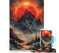Mountain Vintage Sunset 1000 Piece Jigsaw Puzzles for Adults Teenagers Brain Play Peaceful Fun Sharp Edge Memorable Gift (38x52cm)