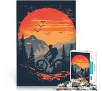 Mountain vintage sunsetJigsaws 1000 Pieces for Adults Brain intelligence challenge addictive toys for Home Decoration 38x26cm
