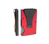 Mountain Voyage Co - Men's Minimalist Credit Card Holder, Matte Red, Minimalist