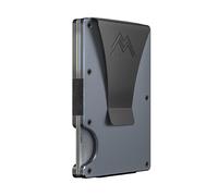 Mountain Voyage Minimalist Wallet for Men & Women with Money Clip or Cash Strap - RFID Blocking Metal Wallet for Men - Scratch Resistant Slim Card Holder Wallet - Front Pocket Wallet for Men & Women,