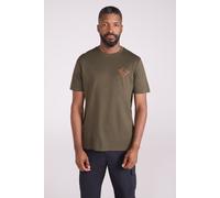 Mountain Warehouse 3 Peaks Cotton Mens T-Shirt - Green - Green - Size: M