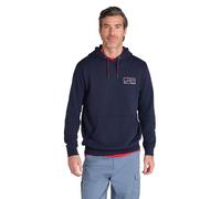 Mountain Warehouse 3 Peaks Mountain Mens Hoodie - Cotton-Polyester Blend Sweathsirt with Drawcord & Kangaroo Pocket - Best for Autumn, Winter, Holiday & Outdoors Dark Blue M