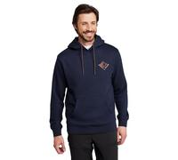 Mountain Warehouse 3 Peaks Mountain Mens Hoodie - Cotton-Polyester Blend Sweathsirt with Drawcord & Kangaroo Pocket - Best for Autumn, Winter, Holiday & Outdoors Navy 3XL
