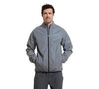 Mountain Warehouse 360 Reflective Mens Jacket - Water Resistant, Breathable, Front Pockets, Full Zip Rain Coat - Best for Spring Summer, Cycling & Running Silver 2XL