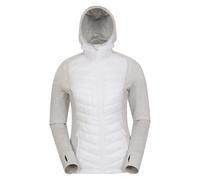 Mountain Warehouse 'Action Packed' Womens Padded Jacket Water Resistant Warm Coat White - Size 4 UK