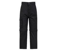 Mountain Warehouse Active Kids Trousers - Lightweight, Fast Drying All Season Pants, Shrink & Fade Resistant Casual Bottoms - for Spring Summer, Travelling, Camping Jet Black 13y