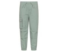 Mountain Warehouse Active Kids Trousers - Lightweight, Fast Drying All Season Pants, Shrink & Fade Resistant Casual Bottoms - for Spring Summer, Travelling, Camping Pale Green Kids Size 3-4 Years