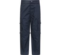 Mountain Warehouse Active Kids Convertible Trousers -Shrink & Fade Resistant, Fast Dry, Zip Off Casual Bottoms, Boys & Girls - Spring Summer, Camping, Travel Navy Teen Size 13 Years