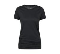 Mountain Warehouse Active Womens Ruched Longline T-Shirt Black Women's Size 16