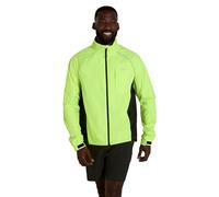 Mountain Warehouse Adrenaline Mens Waterproof Cycling Jacket - Reflective Mens Coat, Breathable Unisex Rain Coat - For Outdoors, Running & Walking Yellow 2XL