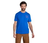 Mountain Warehouse Adventure Begins Cotton Mens T-Shirt - Cotton, Lightweight, Breathable Tee Shirt - for Spring Summer, Outdoors, Camping & Hiking Cobalt 4XL