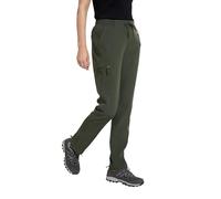 Mountain Warehouse Adventure Water Resistant Womens Trousers - Windproof & Fleece Lined with Elastic Waistband & Lots of Pockets - Best for Spring Summer & Outdoors Khaki Women's Size 10